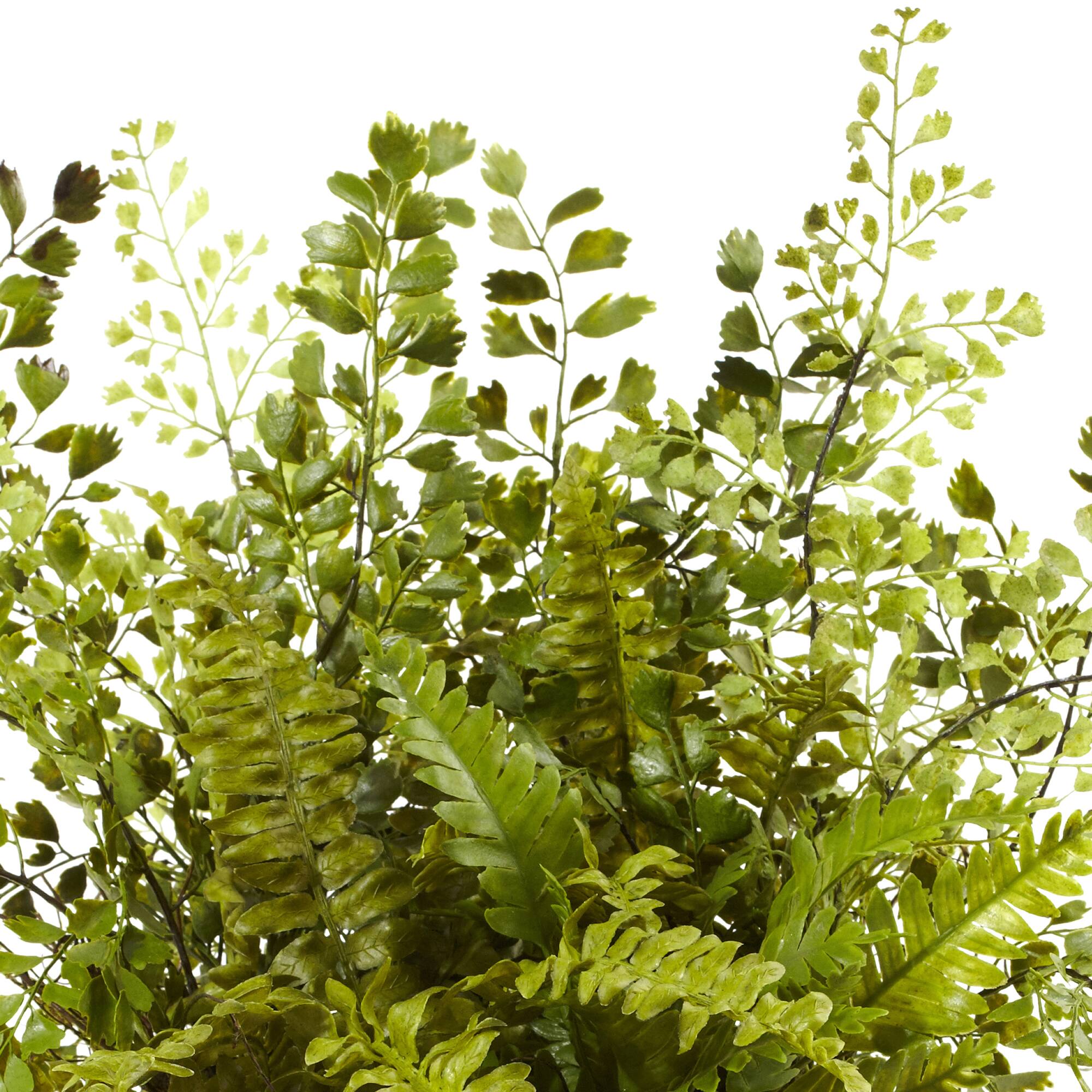 13" Fern and Twig Moss Basket